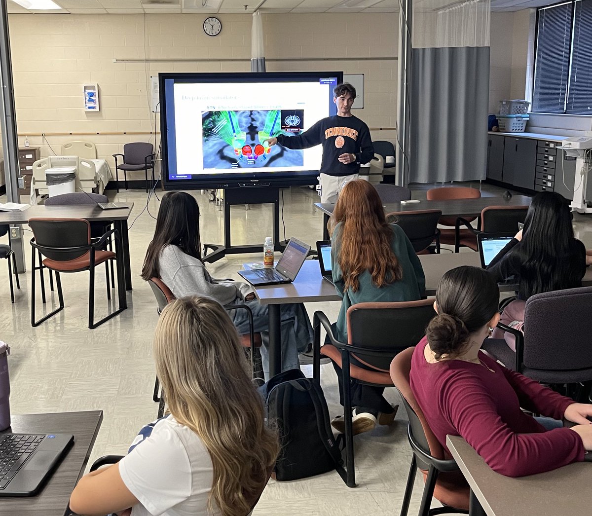 Special thanks to Mr. Zach Fontenot from <a href="/utmedicalcenter/">UT Medical Center</a> for speaking to our Freshman and CTE students this past week about the skills required and career opportunities in Health Science and Medical Careers  #CareerReady
