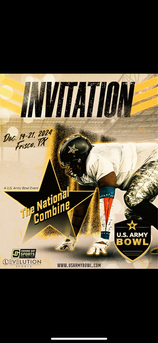 Caleb “Cookie” Wright (@caleb__843) on Twitter photo proud to receive my official invitation letter to #TheNationalCombine at the <a href="/USArmyBowl/">Military Appreciation Bowl Week</a>! Thank you <a href="/GregCooperNJ/">Greg Cooper</a> & <a href="/Coach_Birch/">Jamaal Birch</a> <a href="/CoachCWilliams_/">Curt Williams 🏈⚓️</a> <a href="/_dbrown27/">Devin Brown #27</a> <a href="/SackMan65/">D-Ray🏈🥶</a> @FBCanesFootball proud to receive my official invitation letter to #TheNationalCombine at the <a href="/USArmyBowl/">Military Appreciation Bowl Week</a>! Thank you <a href="/GregCooperNJ/">Greg Cooper</a> & <a href="/Coach_Birch/">Jamaal Birch</a> <a href="/CoachCWilliams_/">Curt Williams 🏈⚓️</a> <a href="/_dbrown27/">Devin Brown #27</a> <a href="/SackMan65/">D-Ray🏈🥶</a> @FBCanesFootball