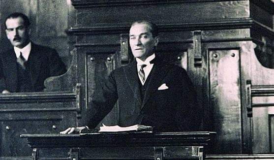 TurkPolisiTC's tweet photo. "Efendiler! Yarın, Cumhuriyeti ilan edeceğiz!"

-Başbuğ Atatürk https://t.co/VhDtE2GIWR