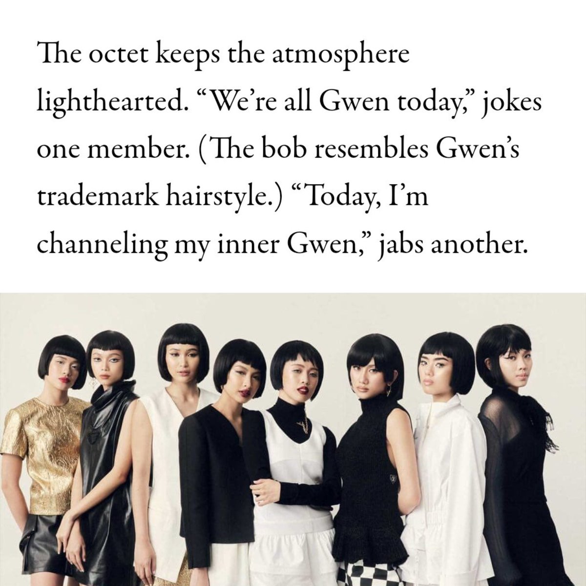 stakupop's tweet photo. "we're all Gwen today" 😭😭😭

BINI FOR VOGUE PH

#BINIxVoguePhilippines #BINI
@BINI_ph https://t.co/NeWMwnaxWt