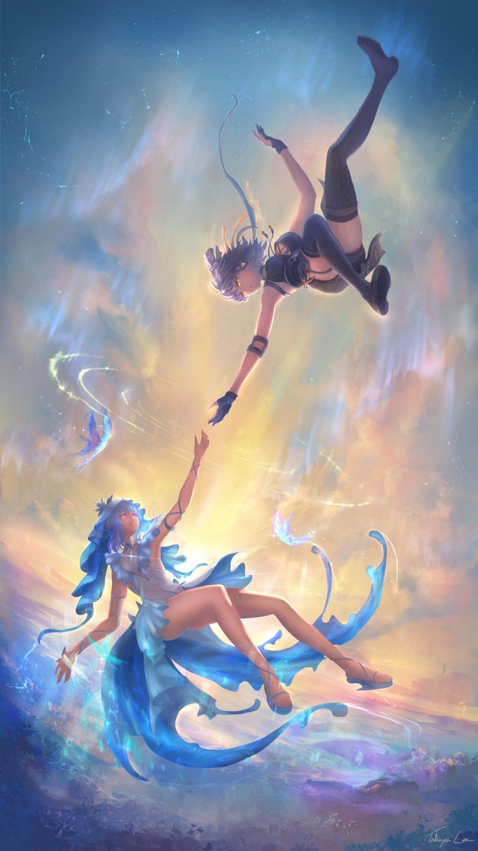 Takaya_Lee's tweet image. Here's my Artwork for 
Wuthering Waves Fan Creation Event "To the Shore's End"🤩
#WutheringWaves 
#WuWaFanart