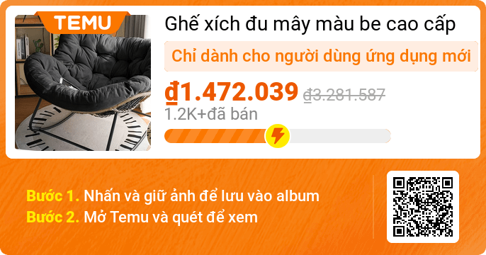 Ghế xích đu mây màu be cao cấp với đệm mềm - Hoàn hảo cho cả trong nhà và ngoài trời, lý tưởng cho phòng khách, hiên, sân, vườn sau, cắm trại và đi bộ đường dài.
🎉 Ưu đãi độc quyền [₫1.472.039] -55%
👉 đường link mặt hàng: temu.to/k/uiroxs6l4f9