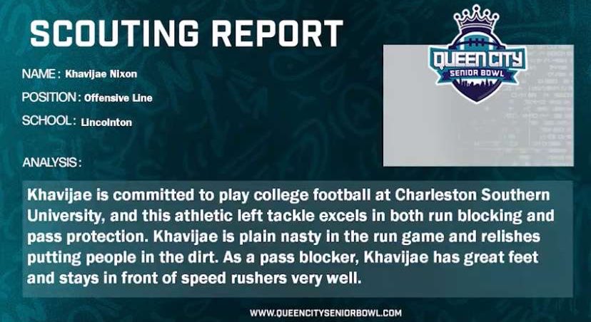 KhavijaeNixon's tweet photo. Blessed to be apart of the Queen City Bowl🙏🏾 @LincolntonFB #RecruitTheL https://t.co/D7wI7AiGH9
