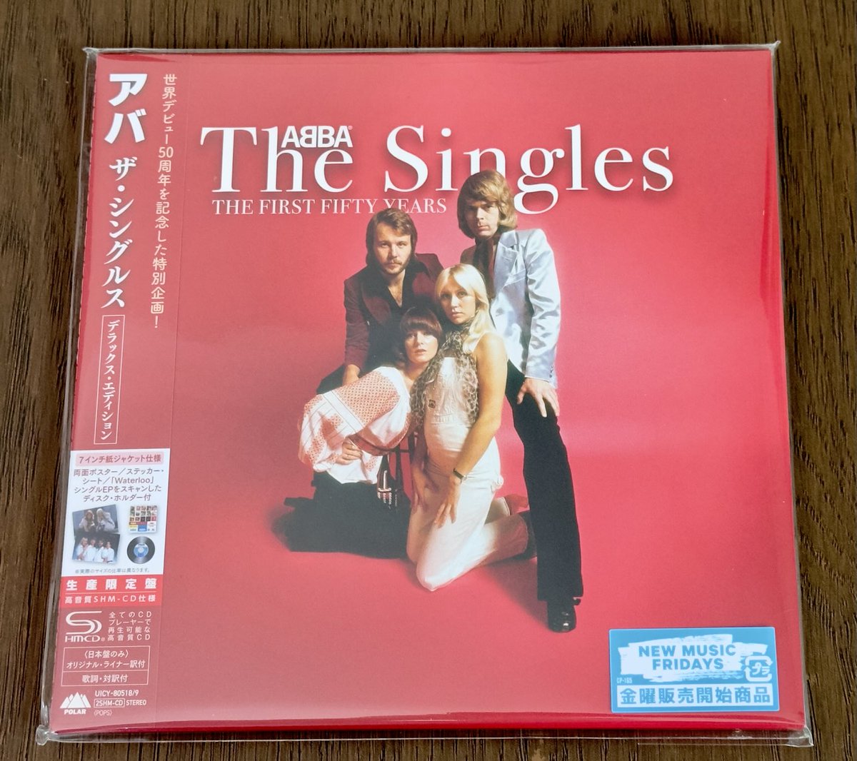 spjury's tweet photo. #NewArrival #ABBA The Singles The First 50 Years. 2024 #Japanese deluxe edition includes photobook, poster, sticker sheet, lyric book, 7” CD holder & OBI strip all housed in a 7” sleeve. Great to have this added to my #ABBACollection https://t.co/Tn9irOWskw
