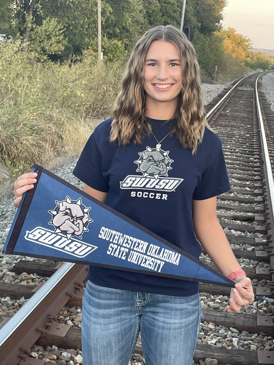 EmmaYoung8732's tweet photo. I am super excited to announce my verbal commitment to Southwestern Oklahoma State University to compete in collegiate soccer at the DII level while continuing my academic career in Environmental Sciences! 
@swosusoccer @tview_soccer @TViewWolves @MISDathletics https://t.co/064clDxkKQ