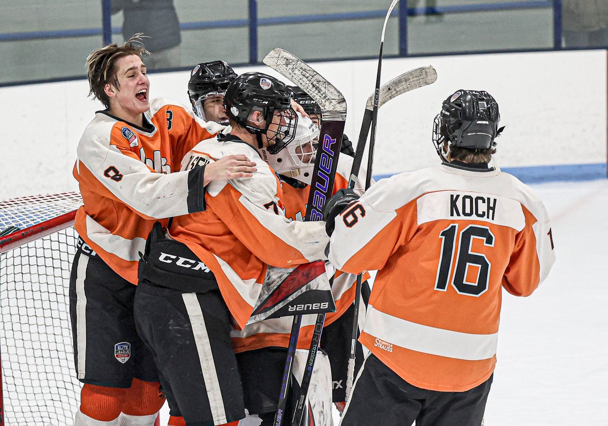 ELPuckOfficial's tweet image. MSP Magazine, the No. 6 seed in the eight-team Elite League playoffs, got 42 saves from Easton Cody @CHSCougarPuck and two-point performances from Max Anderson @cdhhockey and Christian Garrity @RosemountHockey in its 4-2 win over No. 1 seed TCO.
Recap: admin.hockeyshift.com/website/#/arti…