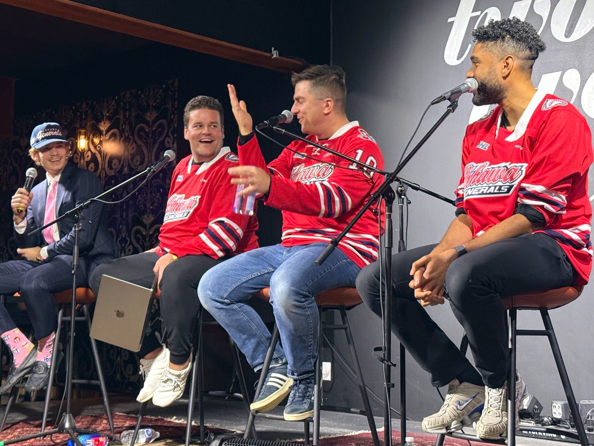 sdpnsports's tweet photo. 🔥 WHAT A NIGHT! 🔥

Huge thanks to the @Oshawa_Generals for hosting us, Jacob Oster for joining us on stage, and all of you fine folks for coming out and partying with us!

#SDP #GensNation https://t.co/MfxVo8pCT1