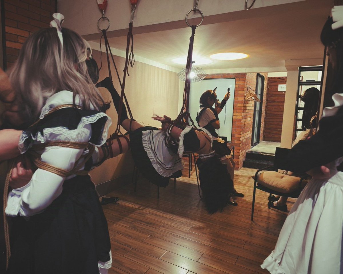 感谢各位老师的参与《女仆party》
#绳艺 #女仆