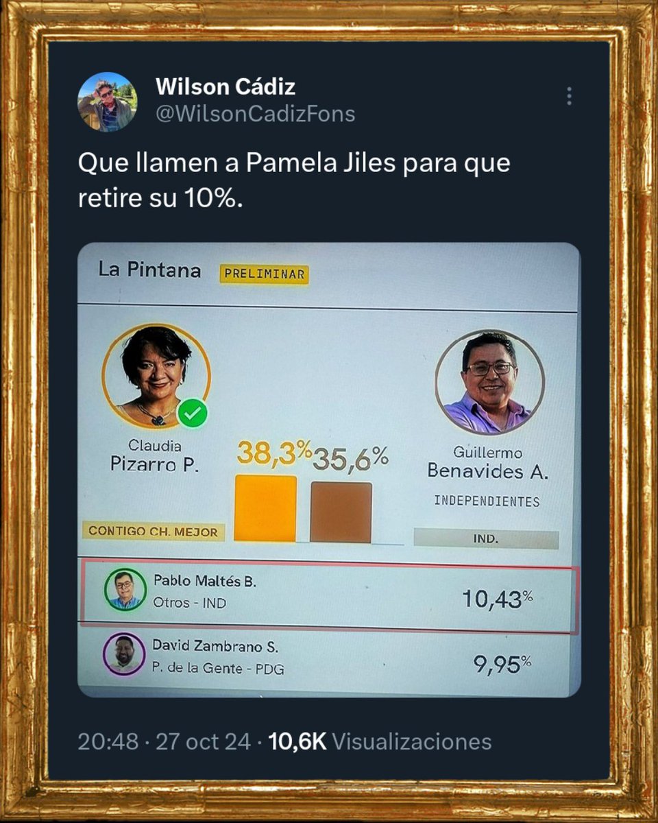 MuseoTuitero's tweet photo. 🖼️«10%»
Óleo sobre tela, octubre 2024. https://t.co/qSQtB5pYyq