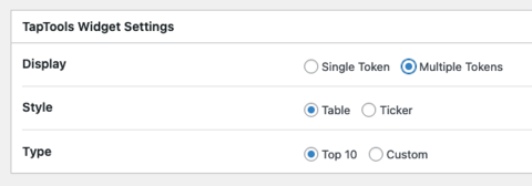 CardanoPress's tweet photo. 🚨Exciting new integration with @TapTools &amp; #WordPress.

Thanks to CardanoPress and TapTools API, you can list the price of any token on your website. Grab your API key, set up the token you want to display and position the widget on your site!

Reach out if you want to try it! https://t.co/7yLIneX0ys