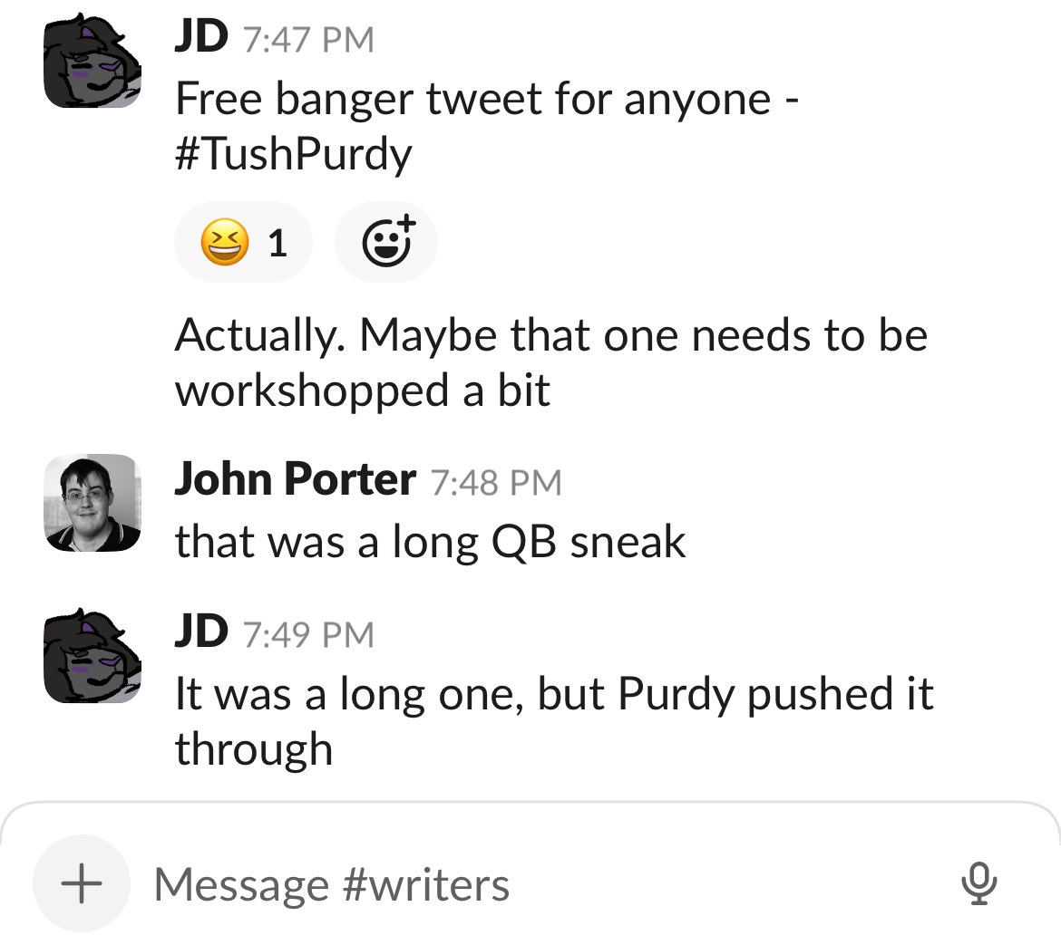 JDSInfinity's tweet image. Been chopping it up with the Niners posting in a couple chats tonight, but this one’s too wild to flush