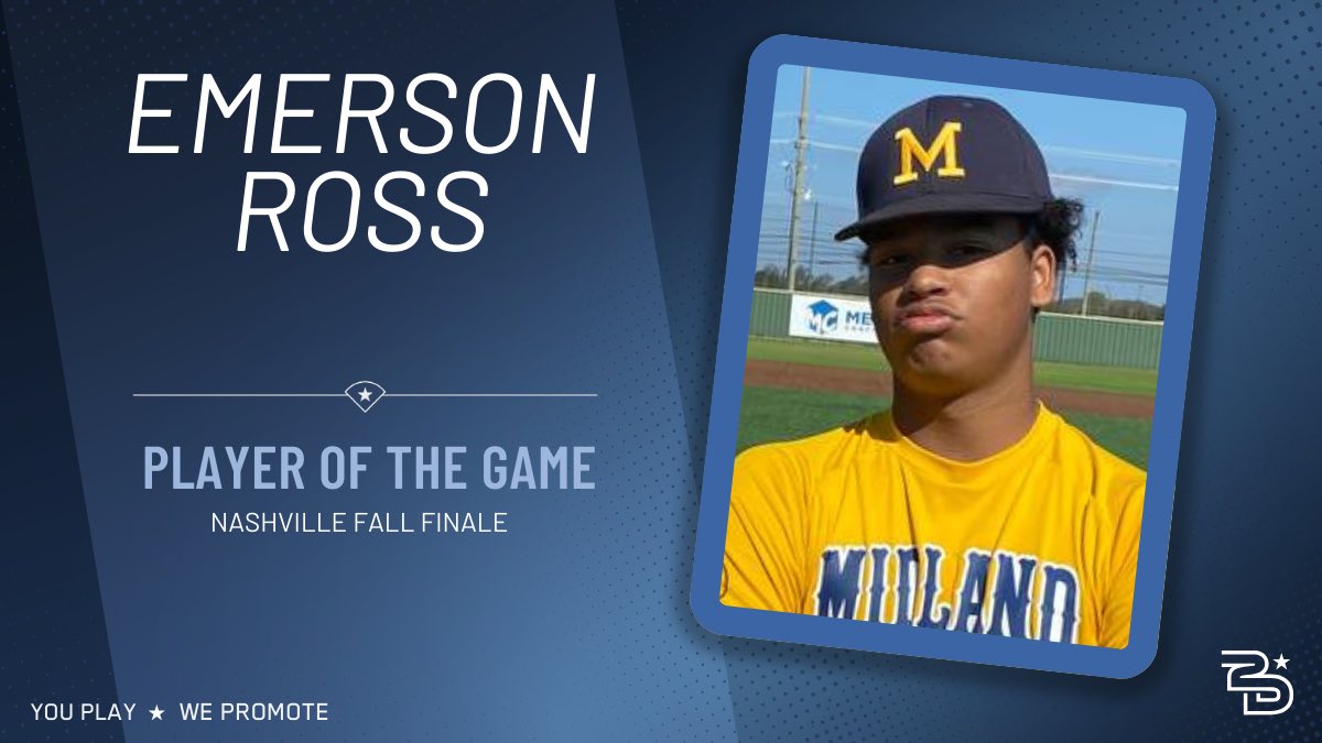 2D Sports Tennessee (@2dsportstn) on Twitter photo ⭐️Player of the Game⭐️
Midland TN 17u Scout (<a href="/MidlandTN/">Midland Baseball TN</a>)
Emerson Ross
2IP, 1SO
#uncommitted #2DHitting ⭐️Player of the Game⭐️
Midland TN 17u Scout (<a href="/MidlandTN/">Midland Baseball TN</a>)
Emerson Ross
2IP, 1SO
#uncommitted #2DHitting