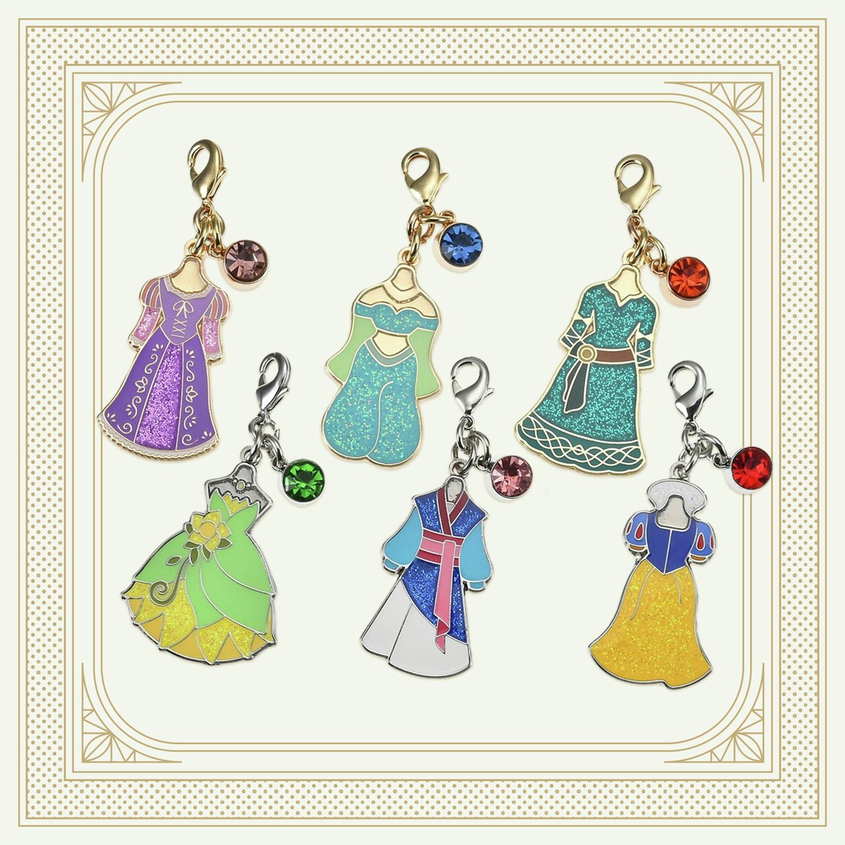 ディズニープリンセス シークレットチャーム ドレス VOL.2発売✨ *ﾟ