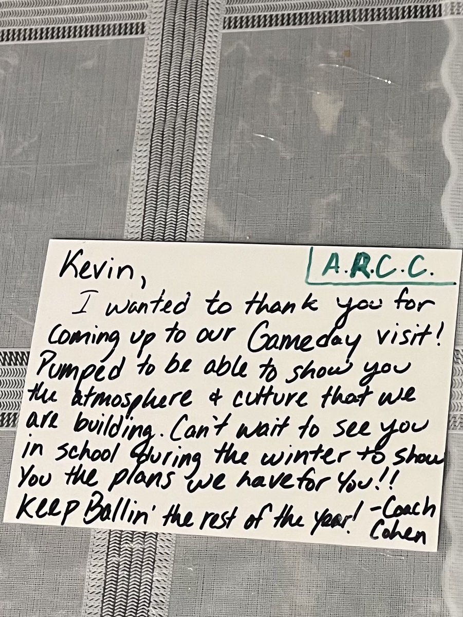 Appreciate the love thanks for the hand written letter <a href="/Coach_Cohen29/">Brandon Cohen</a>