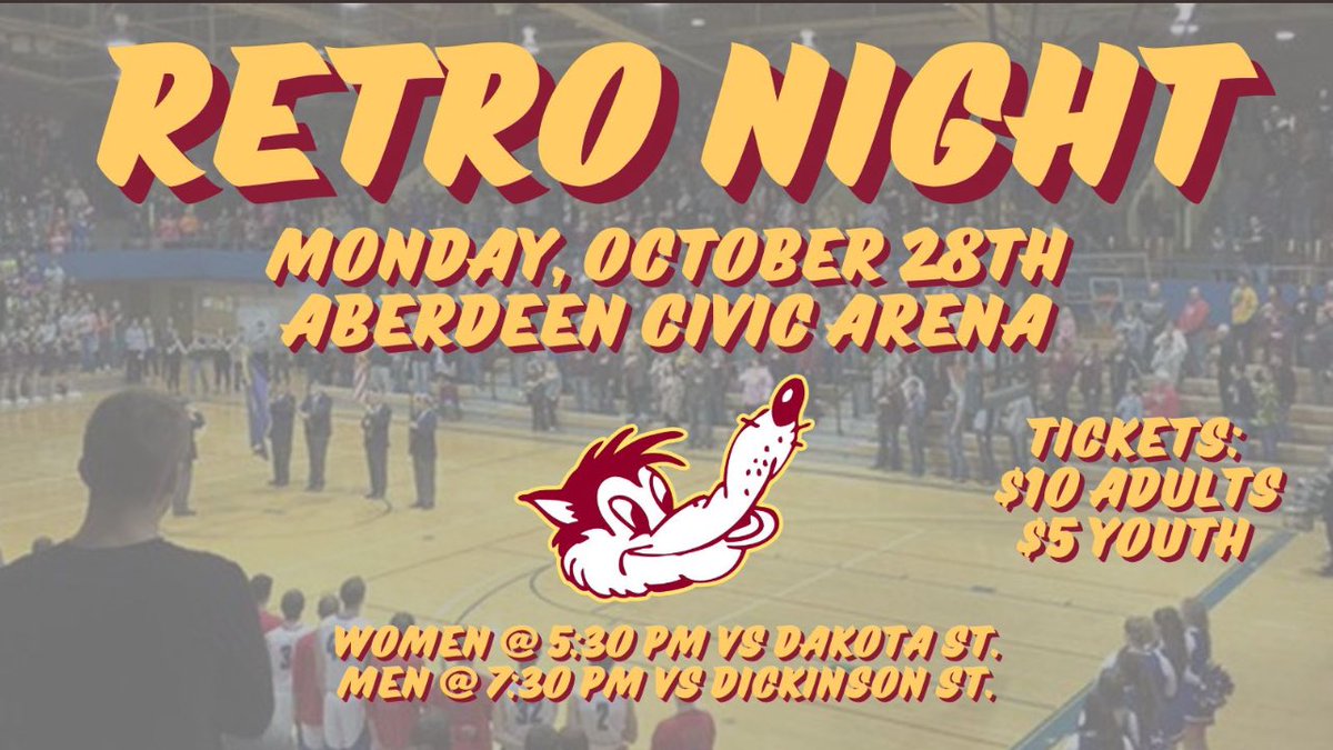 Retro night come and support your wolves