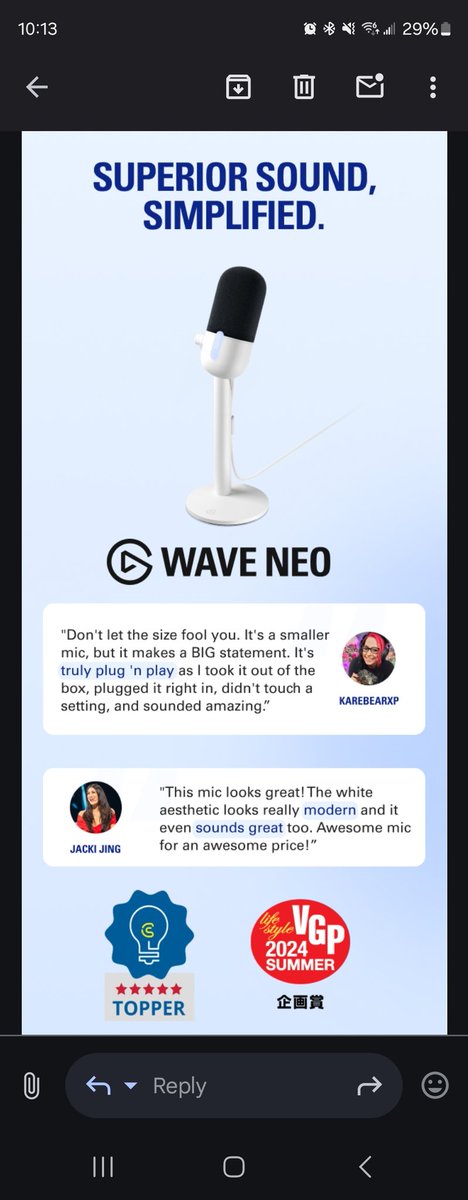 karebearxp's tweet photo. Look who made @elgato newsletter!!
#elgatoambassador #newsletter #waveneo https://t.co/o0TcVNkOoX