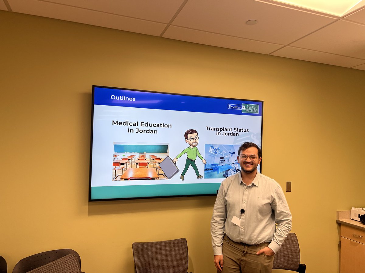 Badi Rawashdeh, MD (@badi_rawashdeh) on Twitter photo We really enjoyed hearing from our visiting international medical students! Rishi talked about medical education in Ireland, and Habeeb shared insights about medical education in Jordan. <a href="/McwTransplant/">MCW Transplant</a> We really enjoyed hearing from our visiting international medical students! Rishi talked about medical education in Ireland, and Habeeb shared insights about medical education in Jordan. <a href="/McwTransplant/">MCW Transplant</a>