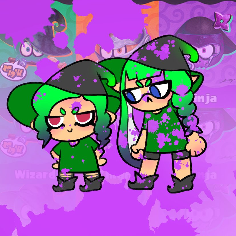 AdharaFlan's tweet photo. Haciendo que @JeanJeanic se enoje, porque soy incarreable
 #スプラトゥーン3 #Splatoon3 #NintendoSwitch #Splatoween #Splatfest #TeamWizard https://t.co/LKPjzexOax