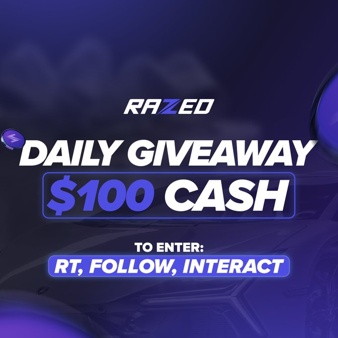 Friday's Winner has been announced, who's next?

RT🔁, Follow <a href="/Razedcom/">Razed</a> &amp; interact with the post to win 💎