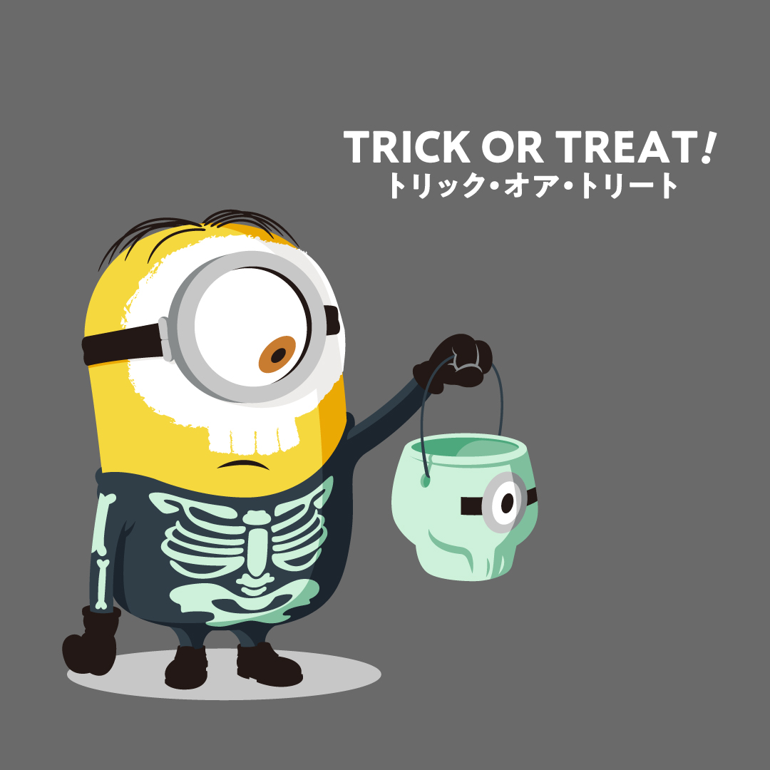 minion_fanclub's tweet photo. ／
TRICK OR TREAT！
＼

明日は #ハロウィン ✨
「トリック・オア・トリート」ってコメントで一緒に言ってみよう🎃

#ミニオン #MINION
#ハロウィーン #Halloween #HappyHalloween https://t.co/Aq3Yy9grrQ