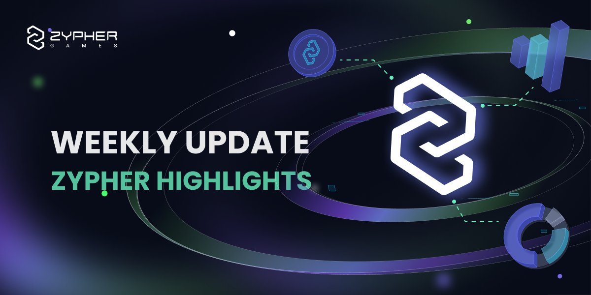 Zypher_Network's tweet photo. 🚀Weekly Update – Zypher Highlights #Uptober Week4

1/ Product Developments:
1⃣Zypher Network #TreasureArk TVL Campaign is live👉https://t.co/TCWr9LlPm9
2⃣Treasure Ark TVL Campaign Points Rules are live👉https://t.co/O21T3BLgS7
3⃣Zypher Network as a partner joined the Cellula Mining Raffle Week 2 events.
4⃣Zytron Carnival pre-launch announcement.

#WeeklyUpdate #ZypherNetwork #TVLcampaign  #Linea #Points #AMA #Giveaway #Zytron #Web3gaming #minigame #Blockchain