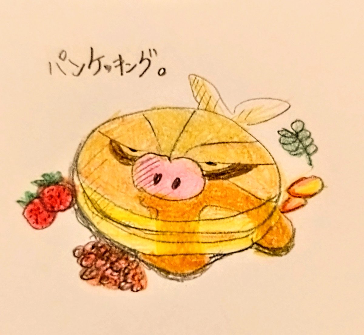sheep85617091's tweet photo. 今日はパンケーキを食べにはるばる自由が丘まで来ました。
pancaking.
#ポケモン #ケッキング #パンケーキ #パンケッキング #イラスト #ギャグ #だじゃれ #みんなで楽しむTwitter展覧会 #pokemon #Slaking #pancake #illustration #pun #joke https://t.co/NqSSSQ5xjm