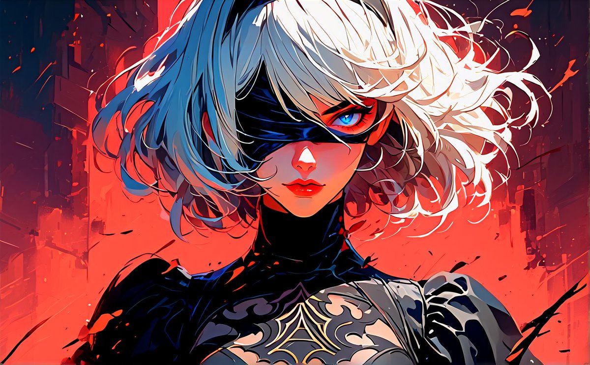 Inventor_muerto's tweet photo. #animegirl #animecommunity #Wallpapers #background #backgroundartists #AIイラスト #AI生成画像 #2B #NieRAutomata https://t.co/RT4xWpFwZr