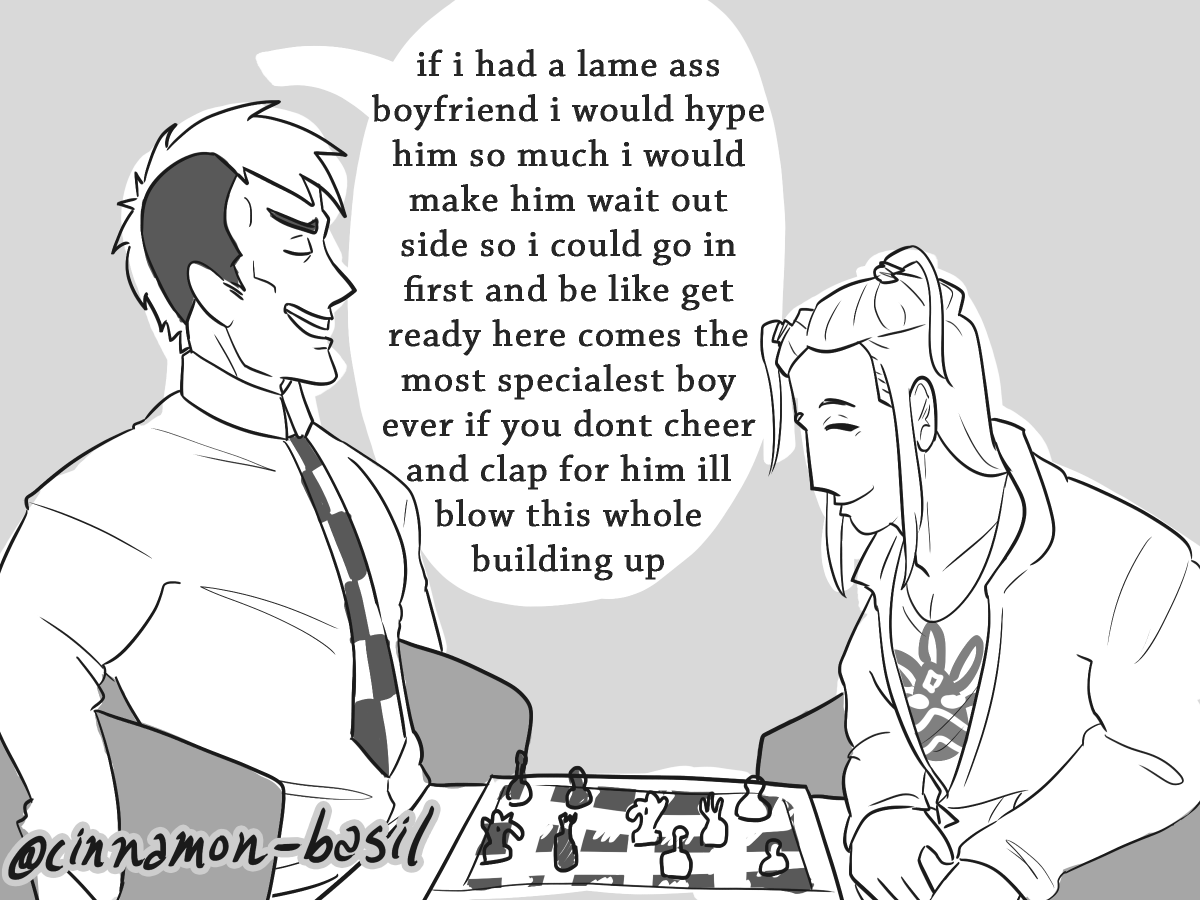 cinnamon_basil's tweet photo. sorry that the first thing im posting since summer is some sloppy meme comic im trying to learn to draw simeon. can be #manosouta if you squint and hit your head on something. #aai2 https://t.co/g2zyTubdEB