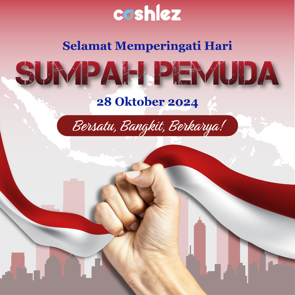 Selamat Hari Sumpah Pemuda!  
Mari terus kobarkan semangat persatuan dan tekad untuk membangun Indonesia yang lebih maju.

#HariSumpahPemuda #BanggaBersatu #IndonesiaMaju