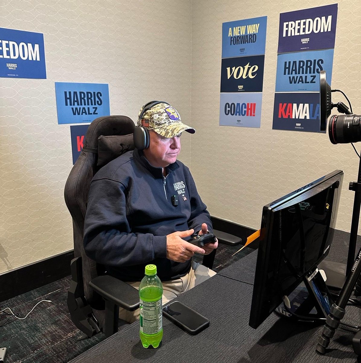 Kamala’s 29 year old single women advisors today: “We’ll put him in a camo hat in the corner of a Spring Hill Suites, give him a Diet Mountain Dew, put some authentic campaign posters on the wall, and have him play AOC in Madden. Young men will love it!”