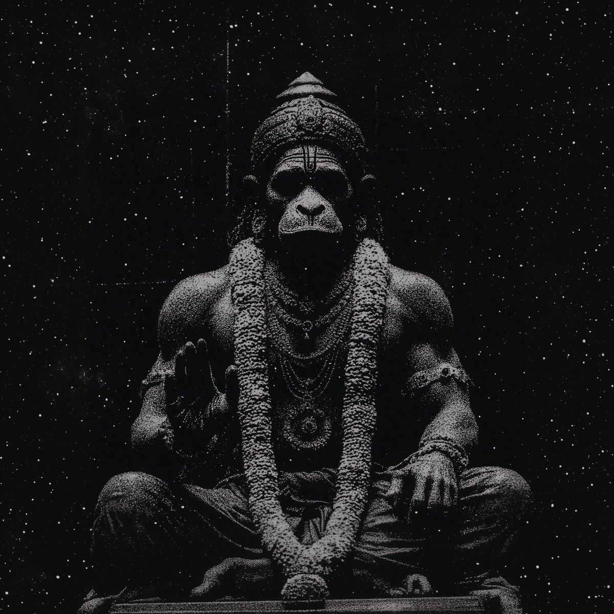Hanuman Meditating