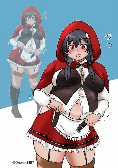 ハロウィンの悪い狼として有名な迅鯨さんベルトの穴が足りなかったver 