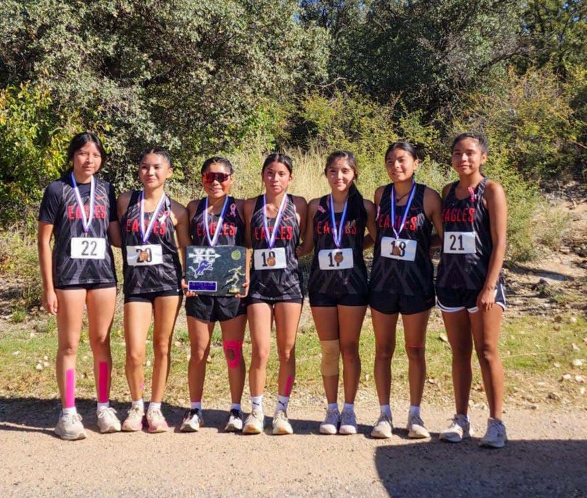 Congratulations to the Native American Community Academy (NM) girls cross country team who placed first at the City of Natural Lakes in Santa Rosa, NM on Saturday. They represent Zuni, Acoma, Navajo, Cochiti, Jicarilla Apache, Hidatsa, Arikira, Santo Domingo and Jemez peoples.