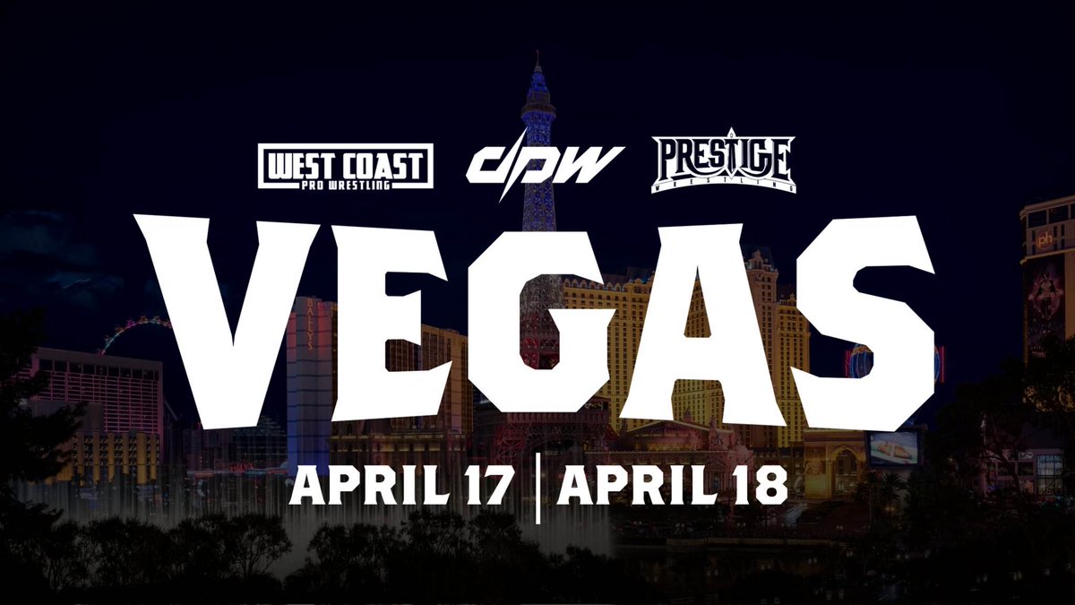 BREAKING: DPW is heading to Las Vegas with West Coast Pro Wrestling &amp; Prestige Wrestling on April 17th &amp; April 18th, 2025!

More information to come soon.