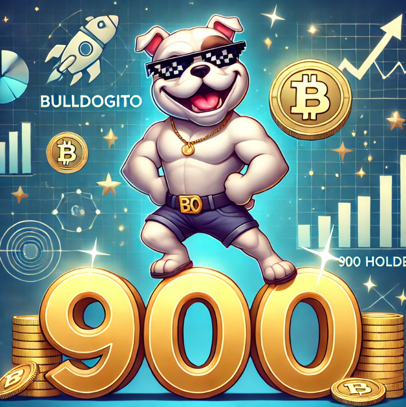 BullDogitoCoin's tweet photo. 🎉 Bulldogito is growing fast! We’re now over 900 holders strong 🚀 Thank you all for the support and trust! Let’s build a solid and promising future together! 🐶💪 #Bulldogito #bdogito #bnb #trending #BullRun https://t.co/j88l76UheI