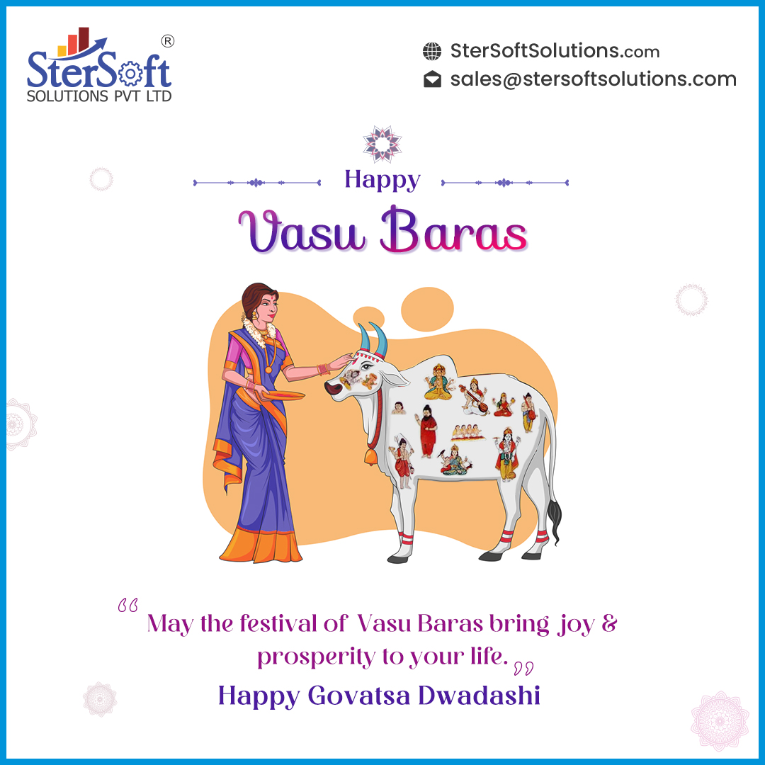 stersoft's tweet photo. May this Vasu Baras bring you good wealth, prosperity, and happiness and give you the strength to achieve your business goals. Happy Govatsa Dwadashi!
#vasu_baras #cow #dwadashi #govatsa #govatsa_dwadashi #hinduism #SterSoftSolutions #vadodara #it_company #TheERPHub #ERP https://t.co/azHL6O78O8