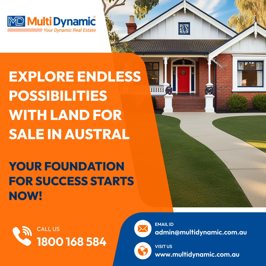 _multidynamic's tweet image. Explore Endless Possibilities in Austral! 

Austral’s prime land offering bring your vision to life!
Seize the opportunity for a brighter tomorrow with MultiDynamic.

𝐂𝐚𝐥𝐥 𝐔𝐬: 1800 168 584
multidynamic.com.au

#AustralLand #MultiDynamic #RealEstateOpportunity #DreamHome