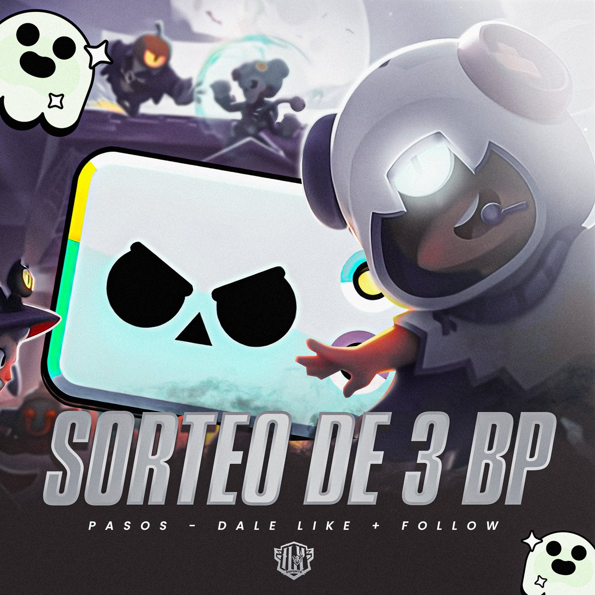 GIVEAWAY FOR 3 BRAWL PASS PLUS
To join:

Follow:
🔹️<a href="/ily_eSports24/">ILY E-SPORTS</a> and <a href="/Pabloski04_/">Pabloski</a>
🔹️Like &amp; RT
🔹️Tag 1 friend

Winners will be announced on November 6th 🎃
Good luck 🍀
(stay for more giveaway)

#BrawlStars #Giveaway #BrawlPassPlus #ilyuptop #BrawlPassPlusGiveaway