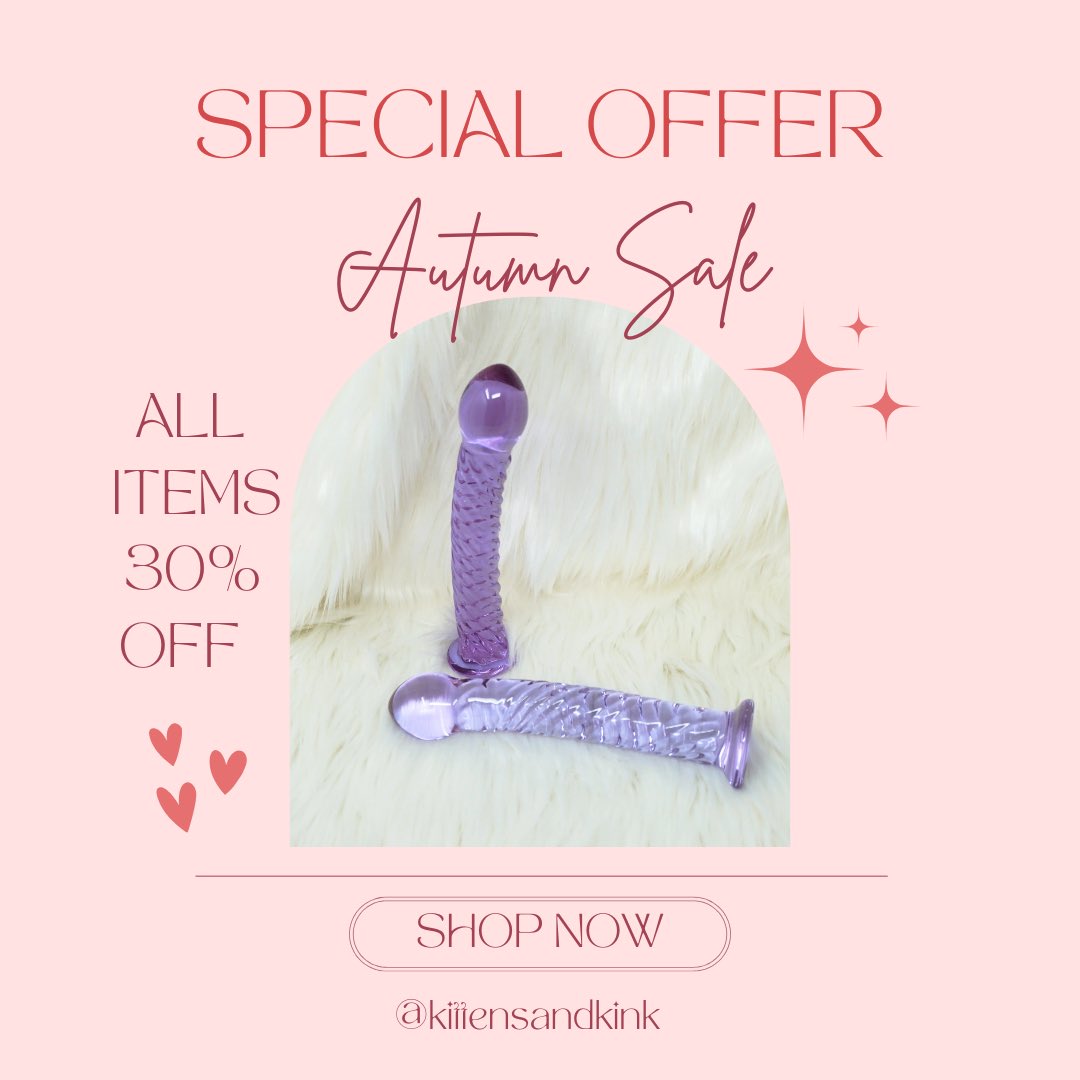 30% off all toys until November 1st 💖
Discount automatically applied at checkout.