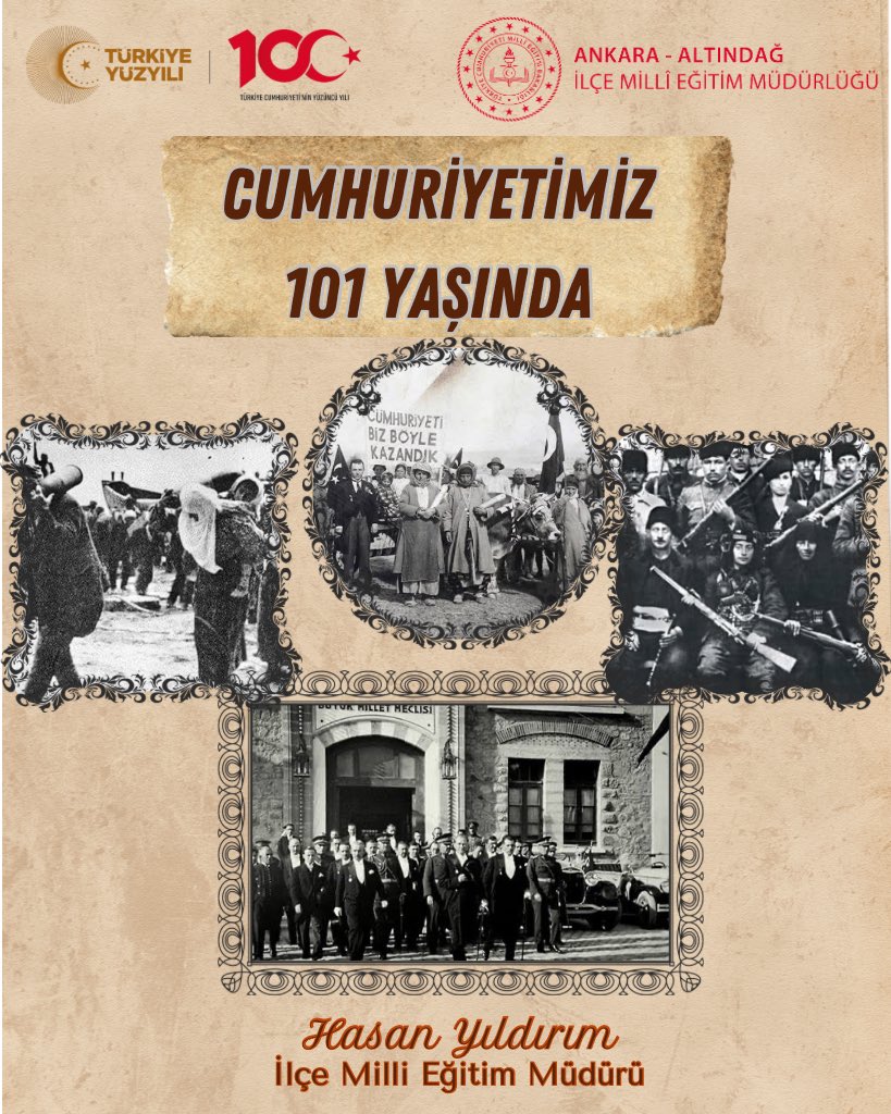 altindagmem's tweet photo. Cumhuriyet, bu topraklarda gerçekleşen hayallerin en büyüğü, en güzelidir. Cumhuriyetimizin kurucusu Gazi Mustafa Kemal Atatürk’ü, bu uğurda canını feda eden şehitlerimizi ve gazilerimizi rahmet, minnet ve saygıyla anıyoruz. Cumhuriyetimizin 101.yılı kutlu olsun. 
@cumaliatilla23 https://t.co/SpzrSkV0vT