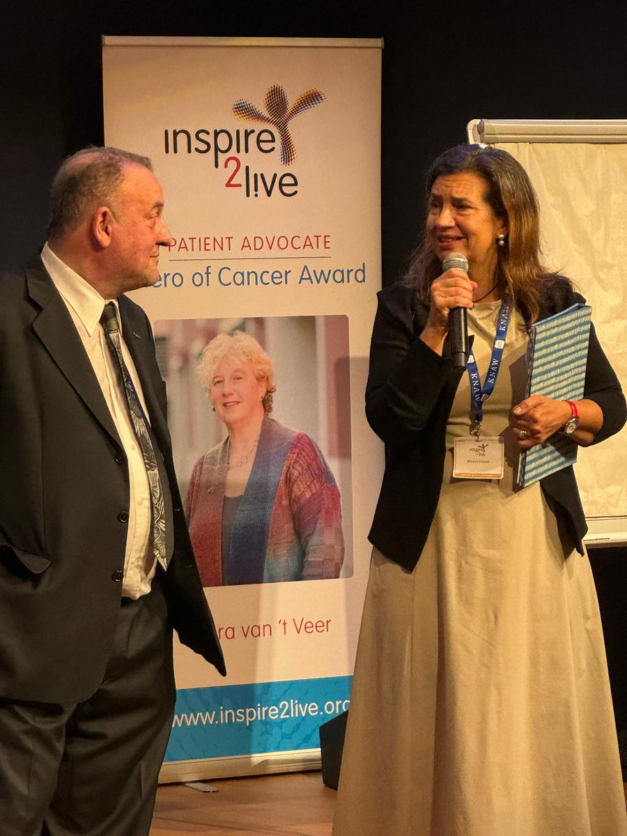 Patient advocate Daniel Gomez, both doctor and patient, talks to us about The patient in silent despair. On the photo with Monica, one of the conference chairs. #i2lcongress #i2l #inspire2live