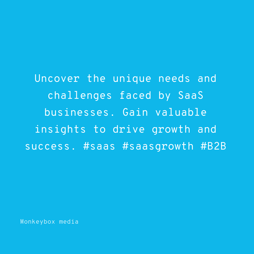 Understanding SaaS needs:  

Insights into specific requirements and challenges of SaaS businesses.
#saas #saasgrowth #B2B