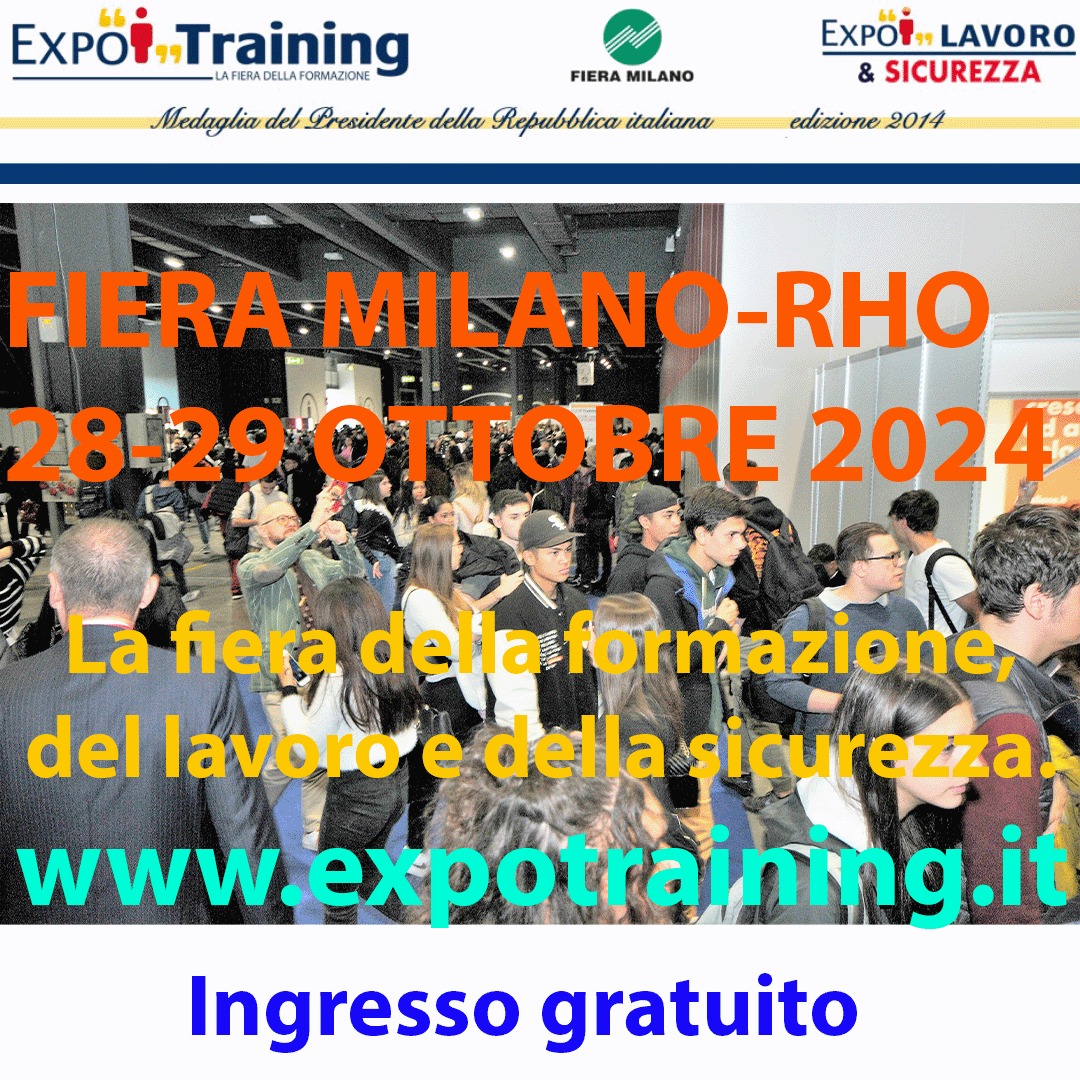 MinLavoro's tweet photo. 🗓️28-29 ottobre 2024 |📍Fiera Milano-Rho
#ExpoTraining, l'evento che mette al centro #formazione. Il MLPS parteciperà alla XIII ed. - in uno spazio con @INPS_it e @InappGov - per promuovere lo sviluppo delle competenze necessarie per mercato del lavoro.
➡️https://t.co/TUI6M5uj58 https://t.co/Ezbo90CwqR