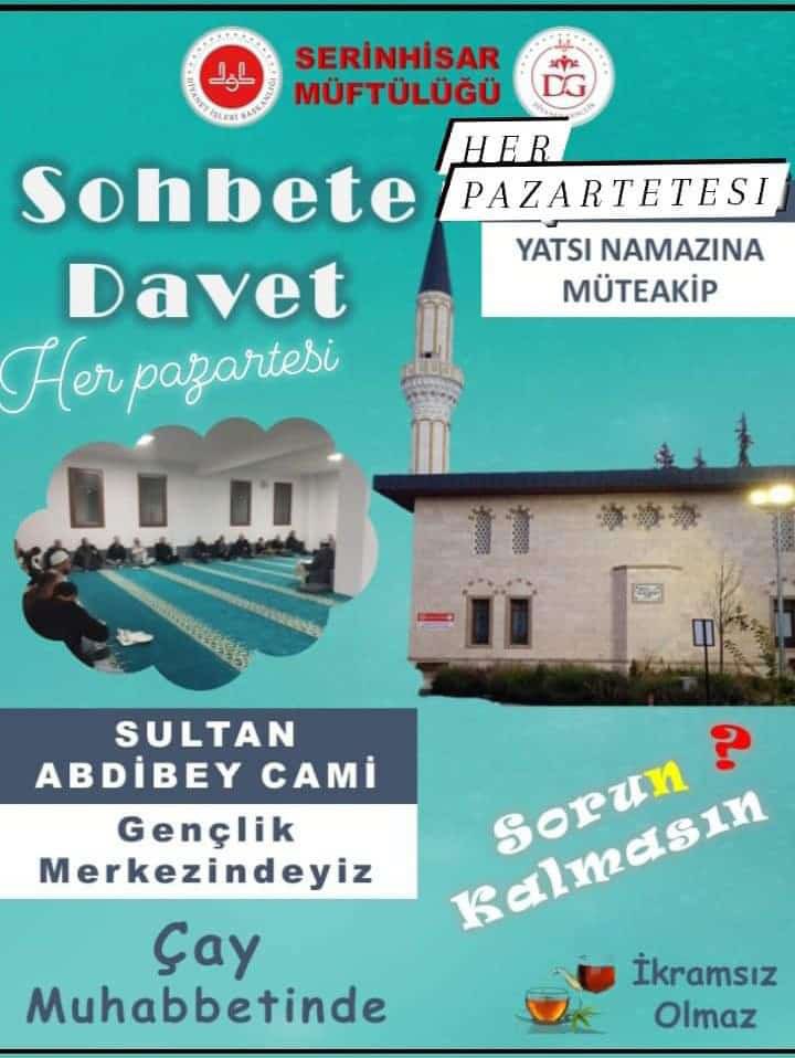 🤝Yatağan mahallemizde sohbet ikliminde buluşalım

✅Her pazartesi Yatağan Gençlik Merkezinde