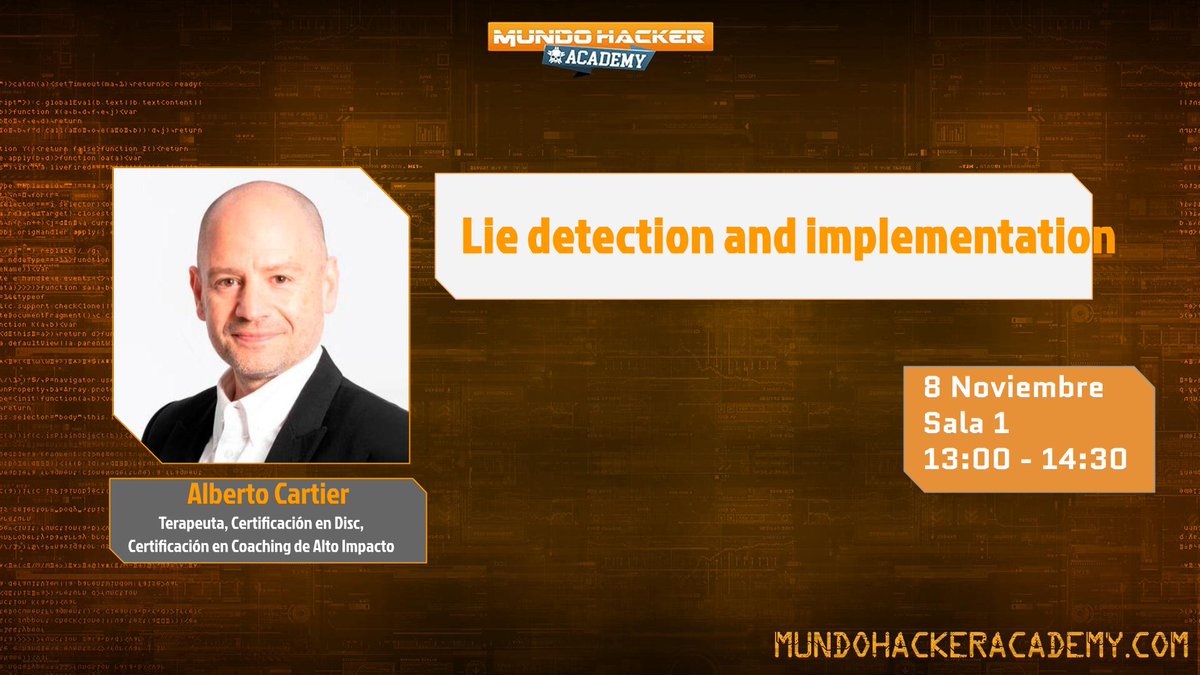 ¡En #MundoHackerAcademy2024 tendremos tarde de aprendizaje!

⏰ 13:00 - 14:30 | Talleres:
✅ Lie detection con Alberto Cartier 
✅ Análisis de MFT en Windows con Lorenzo Martínez Rodríguez

🎟️ Últimas entradas: 👉mundohackeracademy.com

#Ciberseguridad #Fuzzing #NTFS