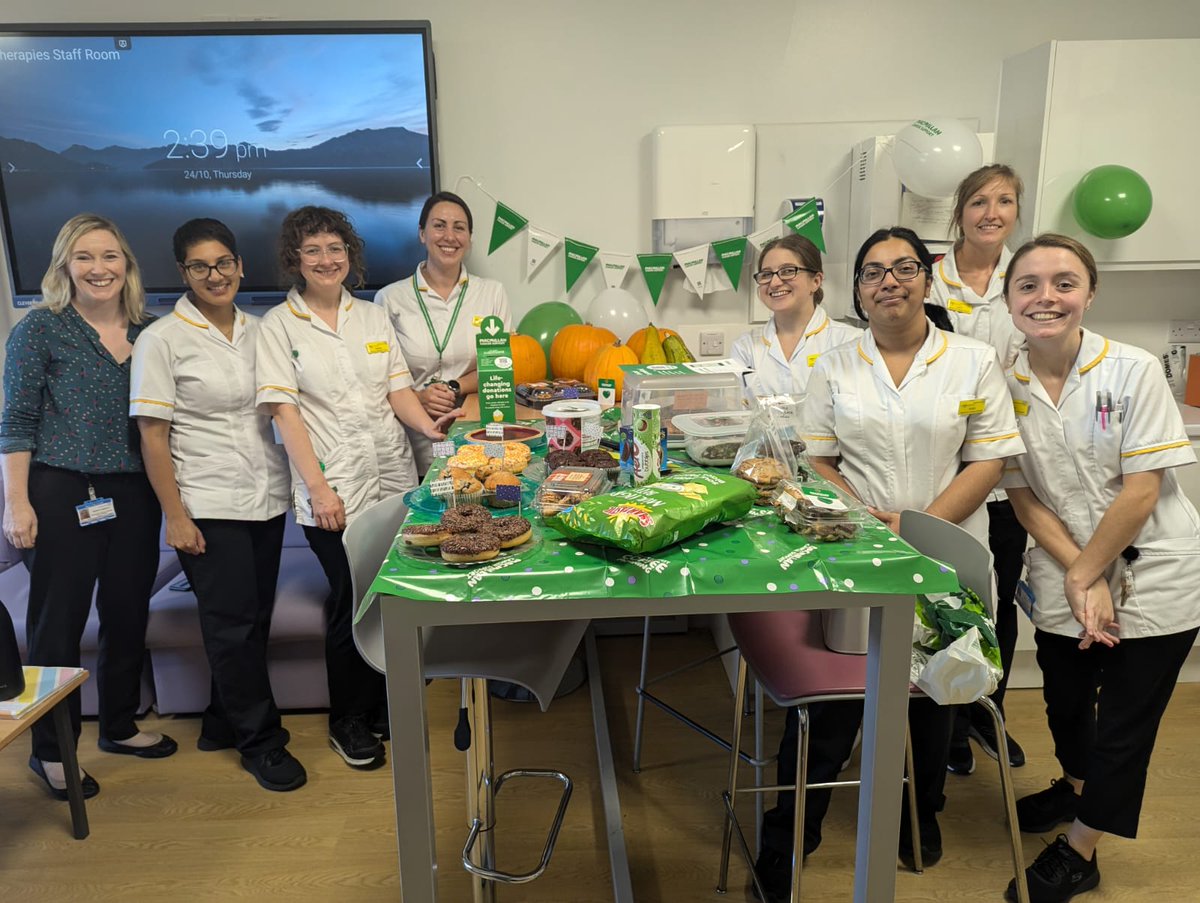Adult Speech&Language Therapy, Darent Valley Hosp (@dgt_sltdvh) on Twitter photo 💚☕Last week we held a Macmillan Coffee Morning and raised over £180! We had a range of sweet and savoury snacks plus some home-grown pumpkins for sale! 🎃 Thanks to everyone <a href="/DGTAHPs/">@DGT Allied Health Professionals</a> who came and donated! <a href="/DarentValleyHsp/">Dartford and Gravesham NHS Trust</a> #mySLTday 💚☕Last week we held a Macmillan Coffee Morning and raised over £180! We had a range of sweet and savoury snacks plus some home-grown pumpkins for sale! 🎃 Thanks to everyone <a href="/DGTAHPs/">@DGT Allied Health Professionals</a> who came and donated! <a href="/DarentValleyHsp/">Dartford and Gravesham NHS Trust</a> #mySLTday