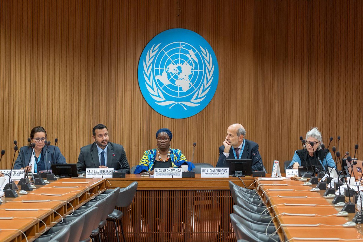 UAEUNGENEVA's tweet photo. During a multi-stakeholder dialogue on women's right to education and their empowerment, H.E. Ambassador Jamal Al Musharrakh highlighted the following:

🔷 Educating women and girls not only enables their empowerment but also promotes economic growth and helps societies thrive.

🔷 The UAE firmly believes in the transformative power of education to reshape communities, promote prosperity, and foster tolerance and peace.

🔷 By dismantling the barriers women face in the education sector, we can pave the way for a more equitable and sustainable future for all.

@mofauae @unwomengeneva @UnescoGeneva