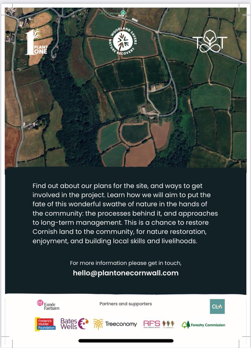 Helen__Chadwick's tweet image. 🌳 Opportunity to purchase ancient woodland and farmland for community 🌳
Invitation for discussion meeting 2nd Nov 6-8pm Gweek village hall
Let’s keep our land development free.
For wildlife - food production - the community.