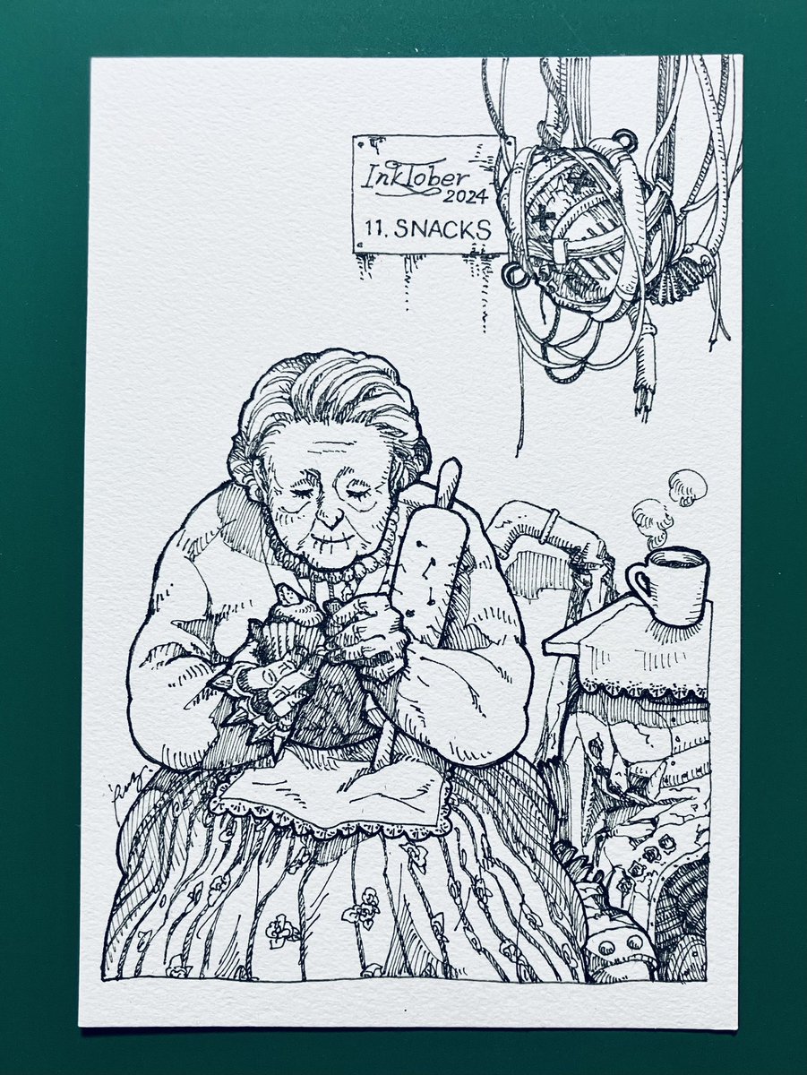 inktober
11.おやつ

#Inktober #inktober2024 
