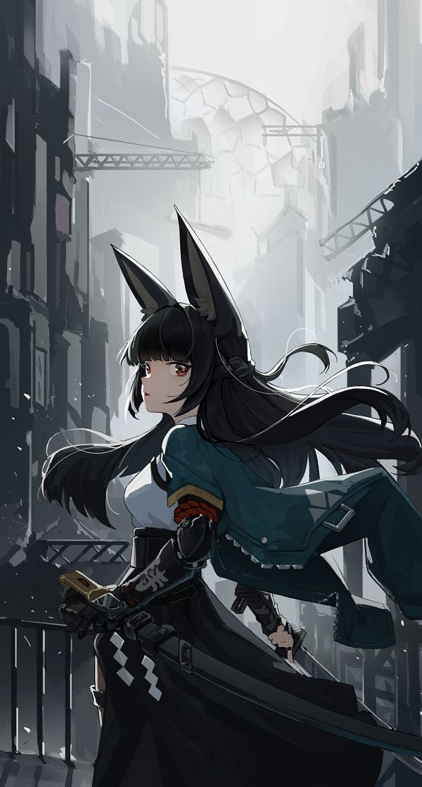 XCursedPastX's tweet photo. Sheathing her sword.
“Another successful mission..” https://t.co/FS8f4E64Hi
